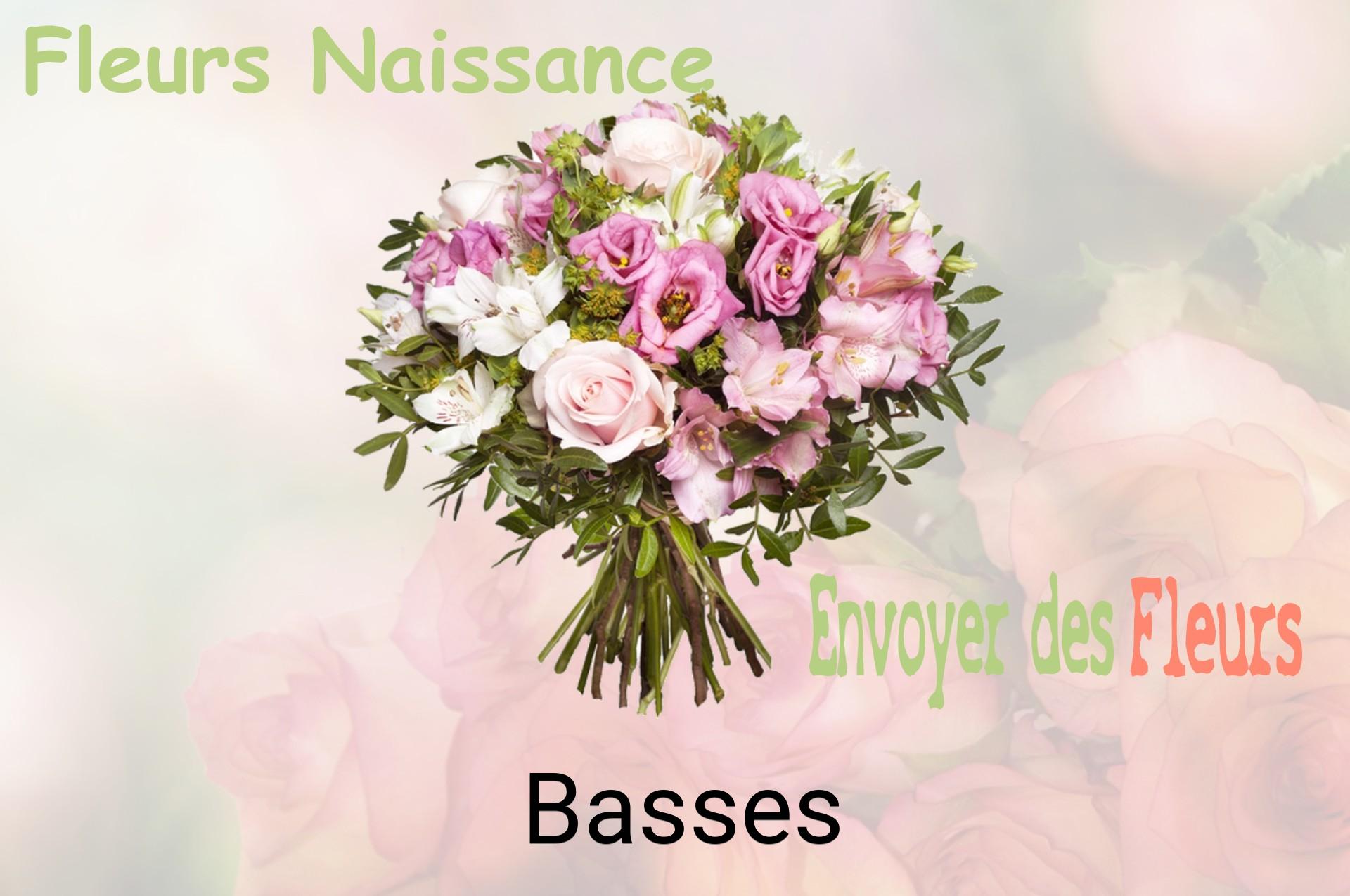 Bouquet de fleurs de naissance livré à Basses